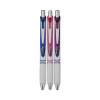 Energel Pearl Deluxe Rtx Gel Pen, Retractable, Medium 0.7 Mm, Assorted Ink And Barrel Colors, 3/Pack
