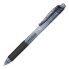 Energel-X Gel Pen, Retractable, Fine 0.5 Mm, Black Ink, Clear/Black Barrel, 24/Pack
