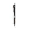 Energel Rtx Gel Pen, Retractable, Extra-Fine 0.3 Mm, Black Ink, Black/Silver Barrel, Dozen