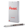 Energel Pearl Deluxe Rtx Gel Pen, Retractable, Medium 0.7 Mm, Black Ink, Pearl White/Black Barrel, Dozen