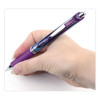 Energel Rtx Gel Pen, Retractable, Medium 0.7 Mm, Violet Ink, Violet/Blue Barrel
