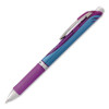 Energel Rtx Gel Pen, Retractable, Medium 0.7 Mm, Violet Ink, Violet/Blue Barrel