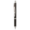 Energel Pro Permanent Ink Hybrid Gel Pen, Retractable, Medium 0.7 Mm, Black Ink, Black Barrel