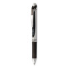 Energel Pro Permanent Ink Hybrid Gel Pen, Retractable, Medium 0.7 Mm, Blue Ink, Black Barrel