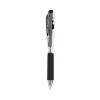 Wow! Gel Pen, Retractable, Medium 0.7 Mm, Black Ink, Clear/Black Barrel, 24/Pack