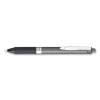 Oh! Gel Pen, Retractable, Medium 0.7 Mm, Black Ink, Black Barrel, Dozen