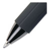 Oh! Gel Pen, Retractable, Medium 0.7 Mm, Black Ink, Black Barrel, Dozen