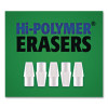 Hi-Polymer Cap Eraser, For Pencil Marks, White, 50/Pack