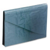 Expanding Poly Files, 3.5" Expansion, 7 Sections, Hook/Loop Closure, 1/6-Cut Tabs, Letter Size, Blue
