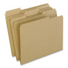Earthwise By Pendaflex 100% Recycled Colored File Folders, 1/3-Cut Tabs: Assorted, Letter, 0.5" Expansion, Brown, 100/Box
