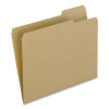 Earthwise By Pendaflex 100% Recycled Colored File Folders, 1/3-Cut Tabs: Assorted, Letter, 0.5" Expansion, Brown, 100/Box