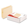 Convertible End Tab File Pockets, 3.5" Expansion, Letter Size, Manila, 25/Box