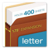 Standard Expanding File Pockets, 3.5" Expansion, Legal Size, Redrope, 25/Box