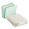 Pressboard Expanding File Folders, 1/3-Cut Tabs: Assorted, Letter Size, 1" Expansion, Green, 25/Box