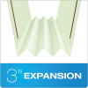 Heavy-Duty Pressboard Folders With Embossed Fasteners, 1/3-Cut Tab, Expands 3", 2 Fasteners, Legal Size, Green, 25/Box