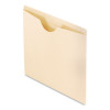 Manila Reinforced File Jackets, 2-Ply Straight Tab, Letter Size, Manila, 100/Box