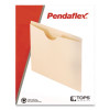 Manila Reinforced File Jackets, 2-Ply Straight Tab, Letter Size, Manila, 100/Box