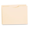 Manila Reinforced File Jackets, 2-Ply Straight Tab, Letter Size, Manila, 50/Box