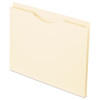 Manila Reinforced File Jackets, 2-Ply Straight Tab, Letter-Size, Manila, 50/Box