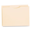 Manila Reinforced File Jackets, 2 Ply Straight Tab, Letter-Size, Manila, 50/Box