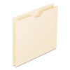 Manila Reinforced File Jackets, 2-Ply Straight Tab, Letter Size, Manila, 50/Box