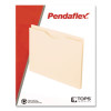 Manila Reinforced File Jackets, 2-Ply Straight Tab, Letter Size, Manila, 50/Box