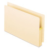 Manila Drop Front Shelf File Pockets With Rip-Proof-Tape Gusset Top, 3.5" Expansion, Legal Size, Manila, 25/Box