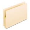 Manila Drop Front Shelf File Pockets With Rip-Proof-Tape Gusset Top, 3.5" Expansion, Legal Size, Manila, 25/Box