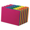 Poly Top Tab File Guides, 1/5-Cut Top Tab, A To Z, 8.5 X 11, Assorted Colors, 25/Set