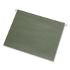 Reinforced Hanging File Folders, Letter Size, Straight Tabs, Standard Green, 25/Box