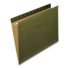 Reinforced Hanging File Folders, Letter Size, Straight Tabs, Standard Green, 25/Box