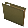 Reinforced Hanging File Folders With Printable Tab Inserts, Letter Size, 1/5-Cut Tabs, Standard Green, 25/Box