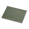 Reinforced Hanging File Folders, Legal Size, Straight Tabs, Standard Green, 25/Box
