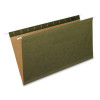 Reinforced Hanging File Folders, Legal Size, Straight Tabs, Standard Green, 25/Box