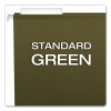 Reinforced Hanging File Folders With Printable Tab Inserts, Legal Size, 1/3-Cut Tabs, Standard Green, 25/Box