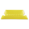 Transparent Colored Tabs For Hanging File Folders, 1/5-Cut, Yellow, 2" Wide, 25/Pack