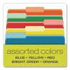 Interior File Folders, 1/3-Cut Tabs: Assorted, Legal Size, Assorted Colors, 100/Box