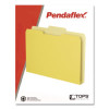 Double Stuff File Folders, 1/3-Cut Tabs: Assorted, Letter Size, 1.5" Expansion, Yellow, 50/Pack