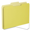 Double Stuff File Folders, 1/3-Cut Tabs: Assorted, Letter Size, 1.5" Expansion, Yellow, 50/Pack