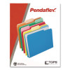 Double Stuff File Folders, 1/3-Cut Tabs: Assorted, Letter Size, 1.5" Expansion, Assorted Colors, 24/Pack