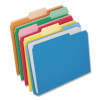 Double Stuff File Folders, 1/3-Cut Tabs: Assorted, Letter Size, 1.5" Expansion, Assorted Colors, 24/Pack