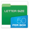 Double Stuff File Folders, 1/3-Cut Tabs: Assorted, Letter Size, Assorted Colors, 50/Pack