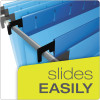 Surehook Reinforced Extra-Capacity Hanging Box File, 1 Section, 3" Capacity, Legal Size, 1/5-Cut Tabs, Blue, 25/Box