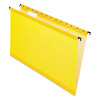 Surehook Hanging Folders, Legal Size, 1/5-Cut Tabs, Yellow, 20/Box