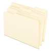 Earthwise By Pendaflex 100% Recycled Manila File Folder, 1/3-Cut Tabs: Assorted, Legal Size, 0.75" Expansion, Manila, 100/Box