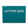 Recycled Hanging File Folders, Letter Size, 1/5-Cut Tabs, Assorted Colors, 25/Box