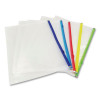 Poly Zip Envelope, Zipper Closure, 10 x 13, Assorted Colors, 5/Pack