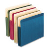Recycled Colored File Pocket, 3.5" Expansion, Letter Size, Assorted Colors, 4/Pack