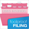 Ready-Tab Colored Reinforced Hanging Folders, Letter Size, 1/5-Cut Tabs, Pink, 20/Box