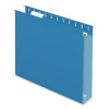 Colored Reinforced Hanging Folders, Letter Size, 1/5-Cut Tabs, Assorted Colors, 12/Box